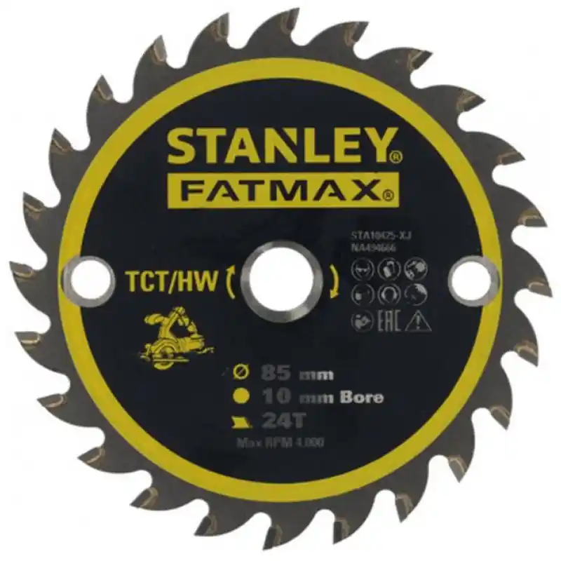 Stanley STA10425-XJ FatMax Sägeblatt TCT ø 85x10mm, 24 Zähne Mega-Angebot