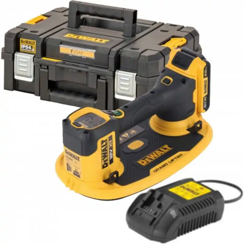Markenware DeWALT DCE590D1T-QW Grabo Vakuum-Heber Set XR (18V/1x 2,0 Ah) Koffer Tstak