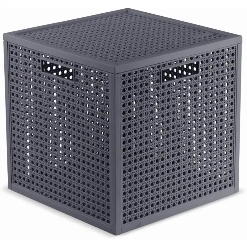 Schnäppchen CURVER KAYA 19L Aufbewahrungsbox Würfel 28 × 28 × 28 cm, Blaugrau 17213764