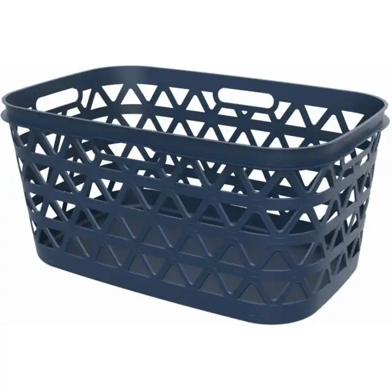 CURVER OCEANA 45L Wäschekorb für saubere Wäsche 57,1 × 37,1 × 27,1 cm, Blau 00521-Z99 Expressversand