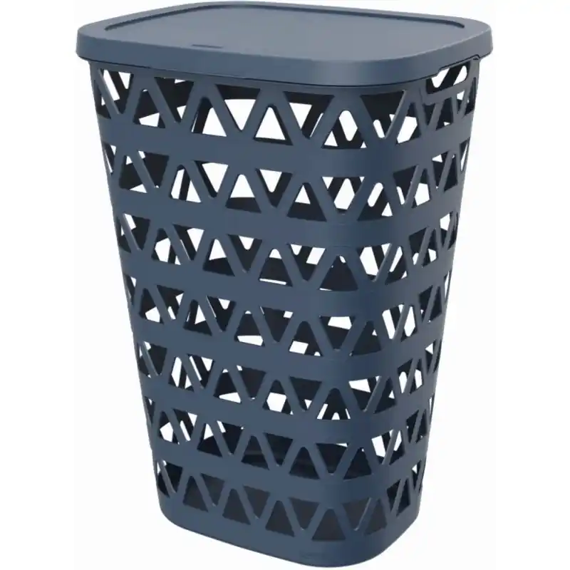 Zertifiziert CURVER OCEANA 55L Wäschekorb 42,6 × 34,5 × 60,1 cm, Blau 00520-Z99