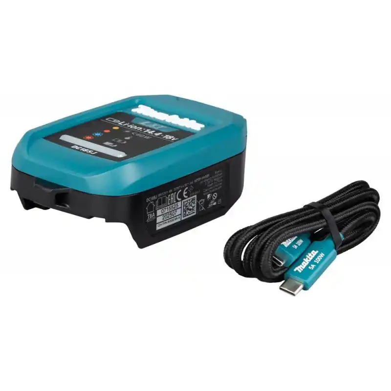 Must-Have Makita 1916D9-8 Ladegerät DC18SJ mit USB-PD-Kabel