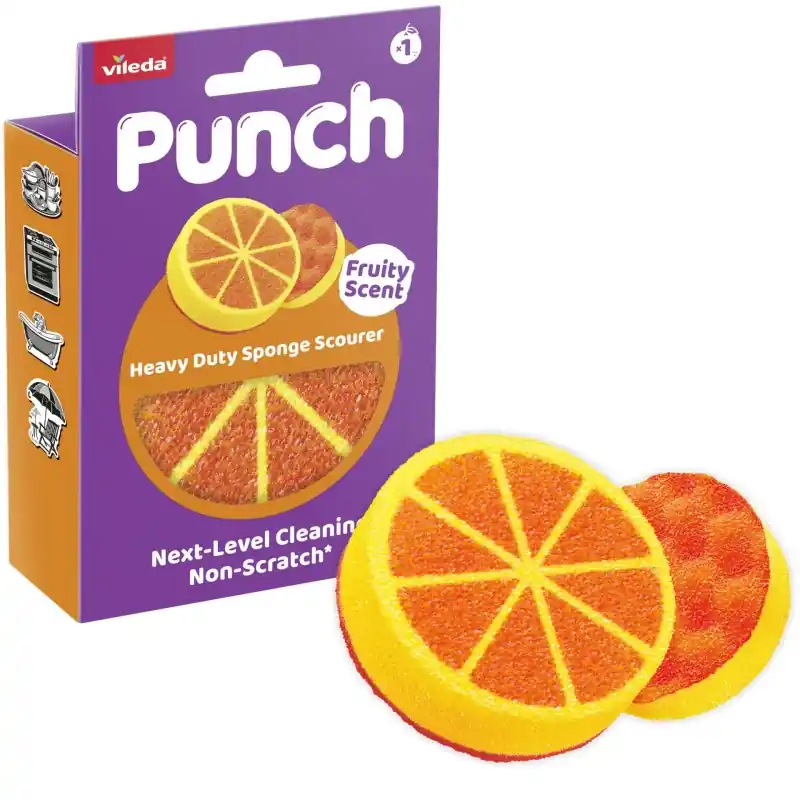 Neu VILEDA PUNCH Orange Schwamm 1 St. 180758
