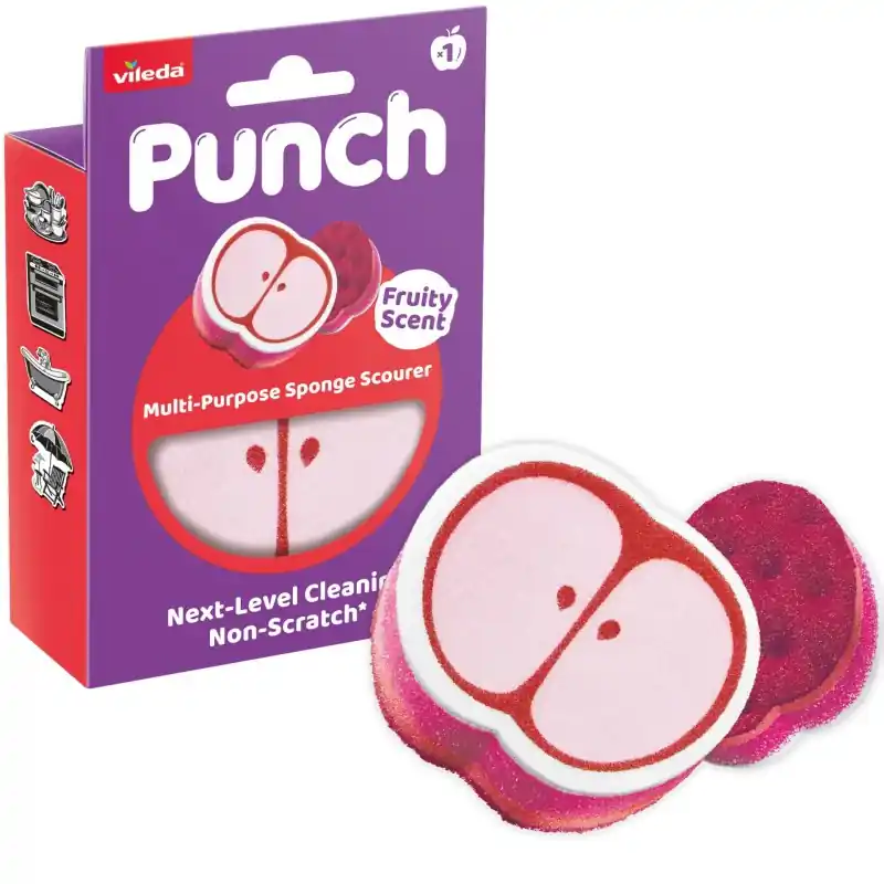 VILEDA PUNCH Apple Schwamm 1 St. 182810 Abverkauf