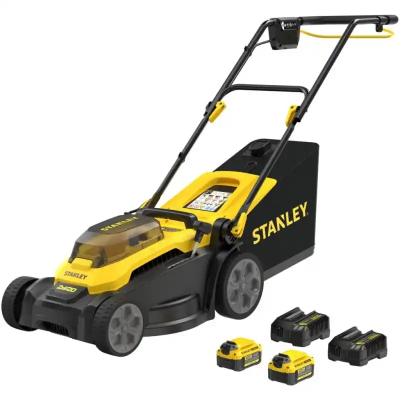 Ausverkauf Stanley SCMWP3701M2-QW FatMax V20 Akku-Rasenmäher (37cm/2x18V/2x4,0Ah)