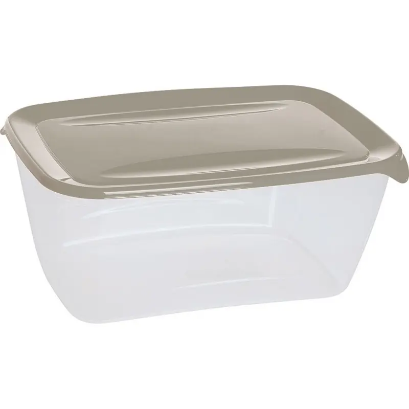 Preisreduziert CURVER FRESH GO 5L Frischhaltedose 30 × 13 × 20 cm, Beige/Transparent 03071-W07