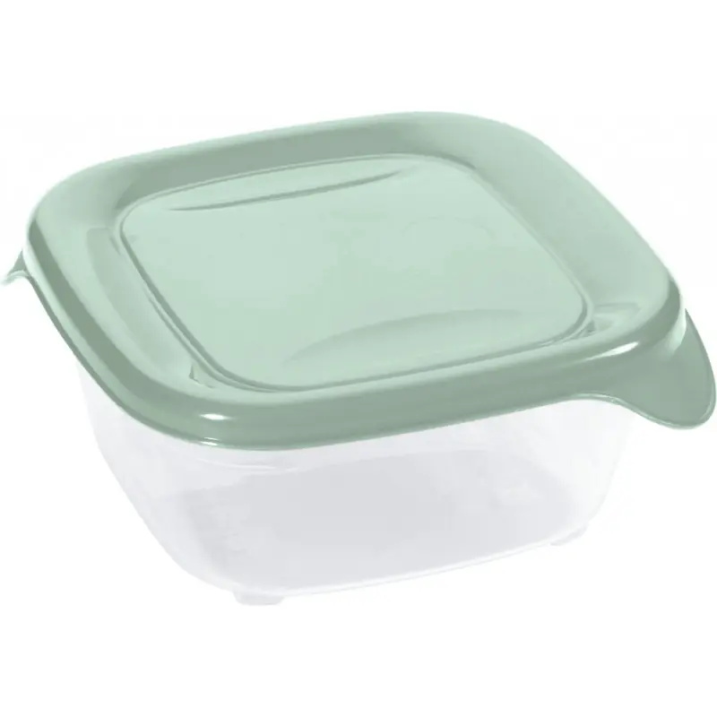 Top-Seller CURVER FRESH GO 0,8L Frischhaltedose 15,5 × 15,5 × 5,5 cm, Grün/Transparent 00559-A87