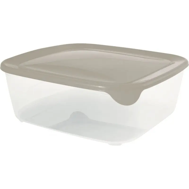 CURVER FRESH GO 2,9L Frischhaltedose 23 × 23 × 8,3 cm, Beige/Transparent 00562-W07 Ausverkauf