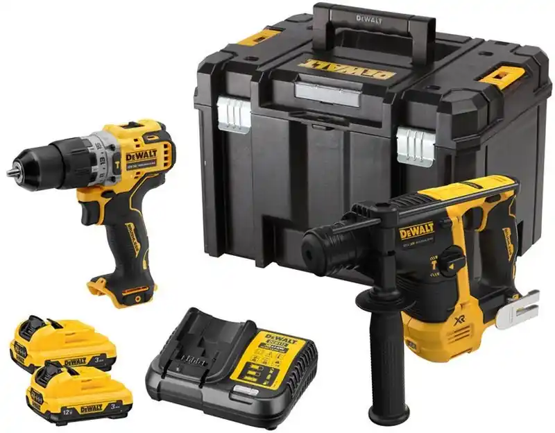 Mega-Angebot DeWALT DCK2102L2T Kombi-Set (DCH072 + DCD706 + DCB124 + DCB1102) TSTAK