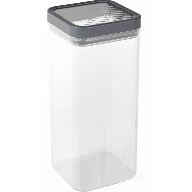 CURVER KARA 1,8L Vorratsdose 10,7 × 10,7 × 22,2 cm, Dunkelgrau 03102-W54 Finale Aktion