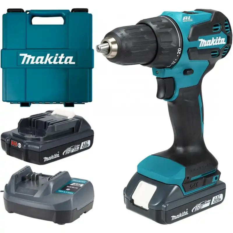 Makita DHP490WVE Akku-Schlagbohrschrauber Li-Ion LXT Basic 18V/2,0 Ah Echt