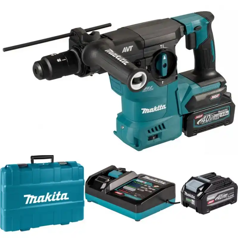 Expressversand Makita HR009GU202 Akku-Kombihammer SDS-Plus AWS XGT (2x4,0Ah/40V), Koffer