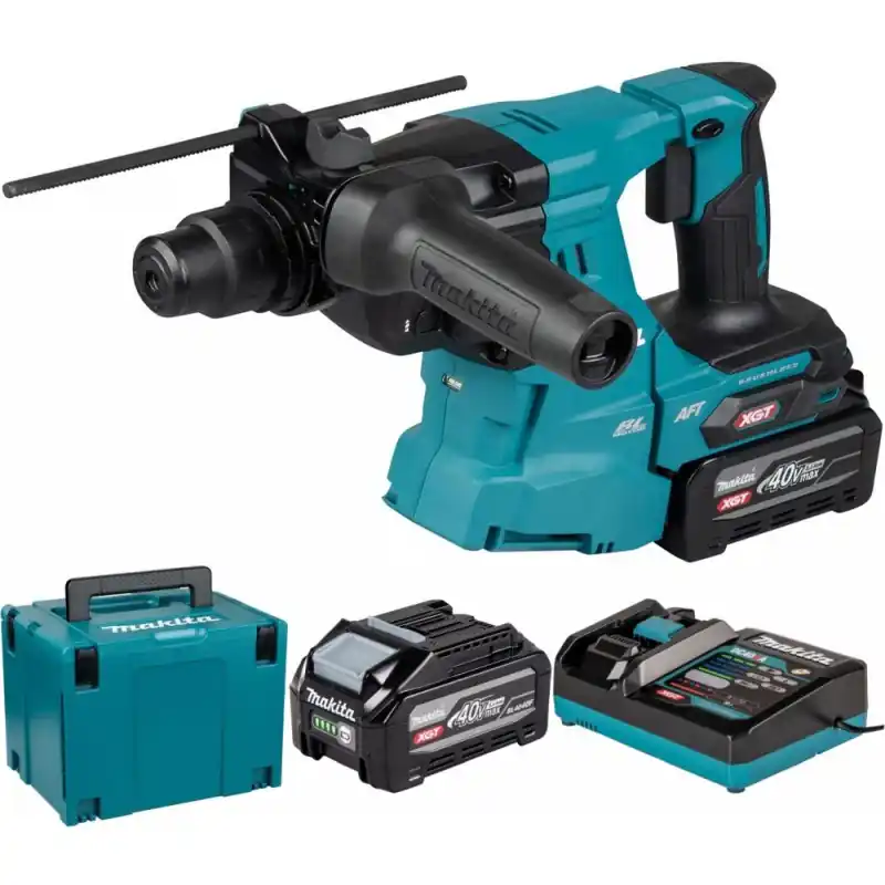 Makita HR011GU201 Akku-Kombihammer SDS-Plus AWS XGT (2×4,0 Ah/40V), Makpac Schneller Versand