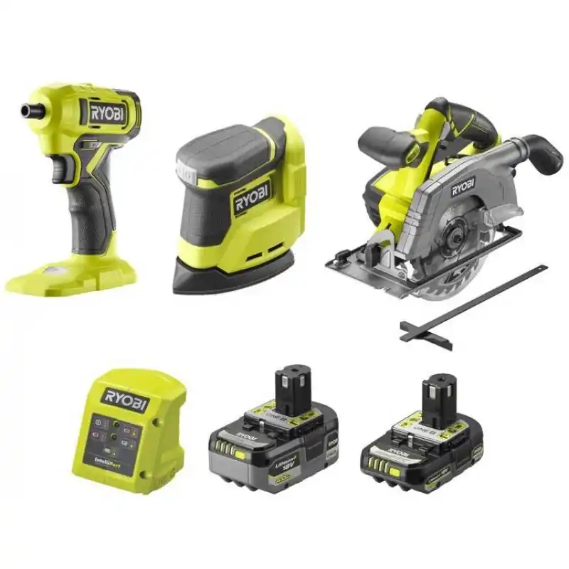 Neue Ware Ryobi R18CK3G-242G 3-tlg. Akku-Kombo-Kit (18 V/1×4,0Ah+1×2,0Ah) 5133006825