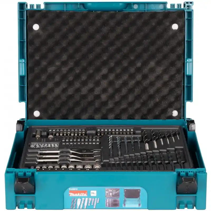Meistverkauft Makita E-24913 70-teiliges Bohrer- und Bit-Set Makpac