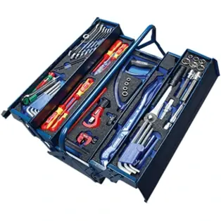 Sanitärwerkzeugkasten 75-teilig mit 6 Modulen 50807764600 Sonderangebot