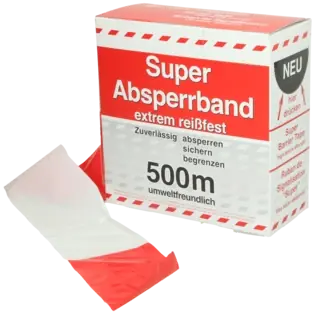 Ausverkauf Absperrband Rolle mit 500 m