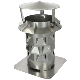 Schornsteinaufsatz Windkat Ø 130 mm mit Grundplatte Markenprodukt