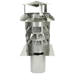 Schornsteinaufsatz Windkat für Schornsteininnenmaß 98 x 98 mm Echt