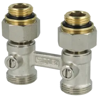 Super-Preis Zweirohrhahnblock D1/50 Durchgang F10011