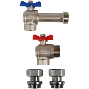 WESA Eck-Anschluss-Garnitur 3/4" 1" FBH-Verteiler Angebot
