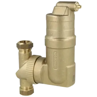 Sale SpiroVent Mikroluftblasenabscheider 22 mm Klemmring horizontal und vertikal UA022W