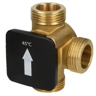 Thermisches Ladeventil 1" AG mit Öffnungstemperatur +45 °C Neue Kollektion