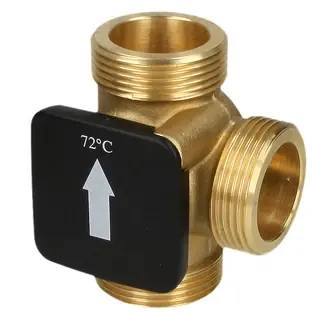 Schnäppchen Thermisches Ladeventil 1 1/2" AG mit Öffnungstemperatur+72 °C