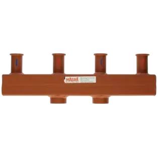 Heißes Angebot Kesselverteiler 2 Heizgruppen mit Oval-Flanschstutzen