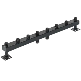 Heizungsverteiler 4-fach 120/80 mit Isolierung Neu