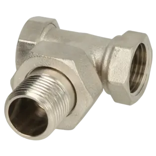 Ausverkauf Rücklaufverschraubung 3/8" Eckform vernickelt