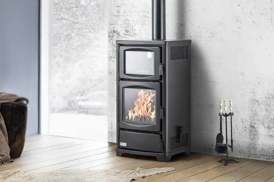 Sichere Zahlung Teba Therm Kaminofen Holzofen TS-16 mit Backfach 8 kW