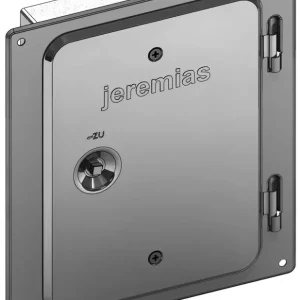 Geprüft Jeremias Edelstahlkamintüre 210 x 140 mm mit Schiebestutzen 60 mm