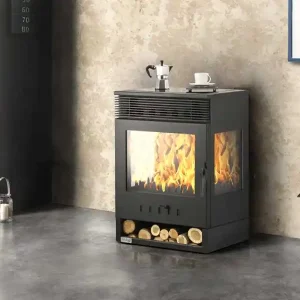 Teba Therm Kaminofen Holzofen TKS-12 9 kW Heißes Angebot