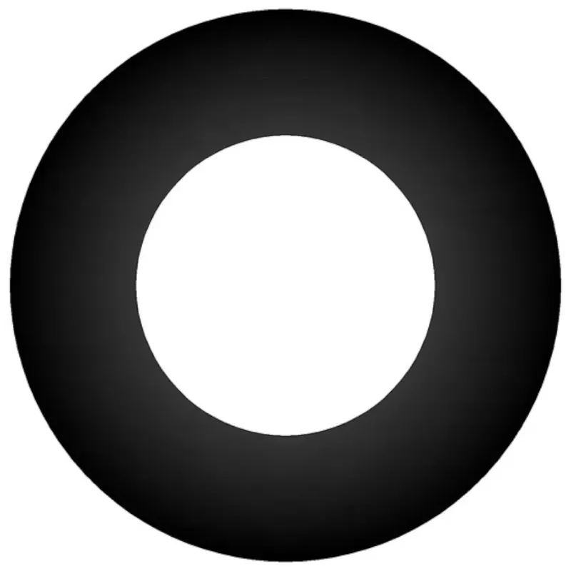 Neuheit TermaTech Wandrosette Ø 150 50 mm Rand Schwarz emailliert