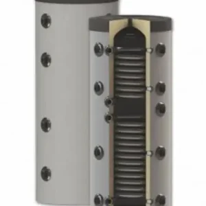 ThermoFlux Pufferspeicher PBM-RR 200 mit 2 Wärmetauschern Markenprodukt