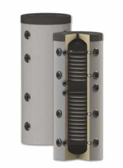 ThermoFlux Pufferspeicher PBM-RR 200 mit 2 Wärmetauschern Markenprodukt