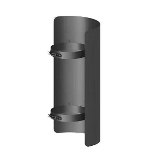 Strahlungsschutz FERRO Länge 500 mm Ø 120 mm, lackiert gußgrau Top-Preis