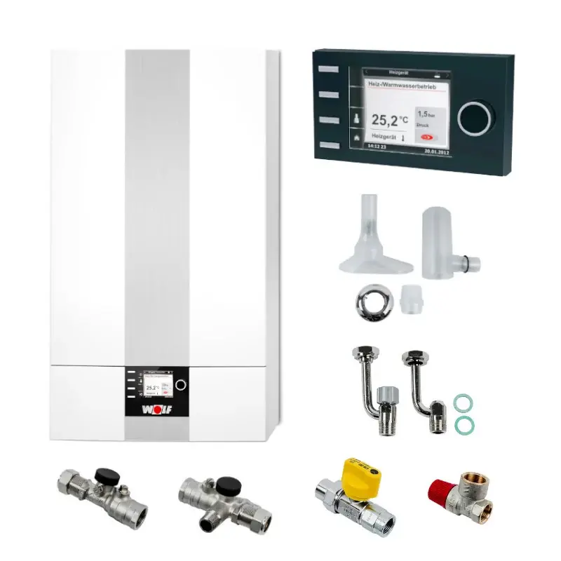WOLF Gasbrennwert-Kombitherme CGB-2K-24 mit Regelung 24 kW Direktkauf