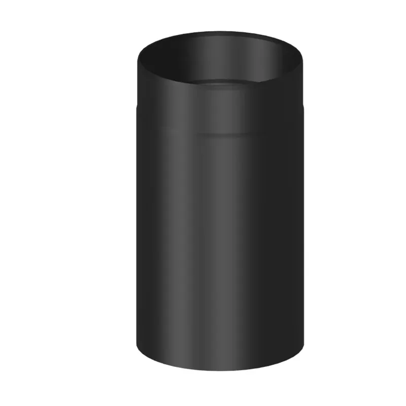 Jeremias Ofenrohr Längenelement 330 mm-kürzbar schwarz Ø120mm Echt
