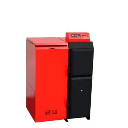 Preis Gesenkt ThermoFlux Pelletkessel Pelling 50 ECO 51kW 185kg Behälter links