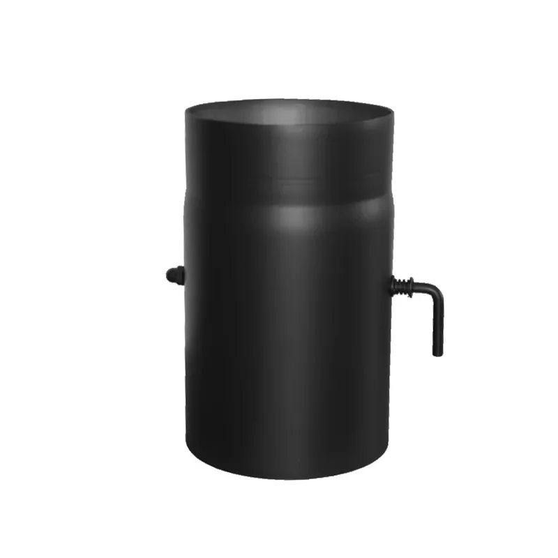 Jeremias Ofenrohr Längenelement 300mm+Drosselklappe schwarz Ø180mm Markenware