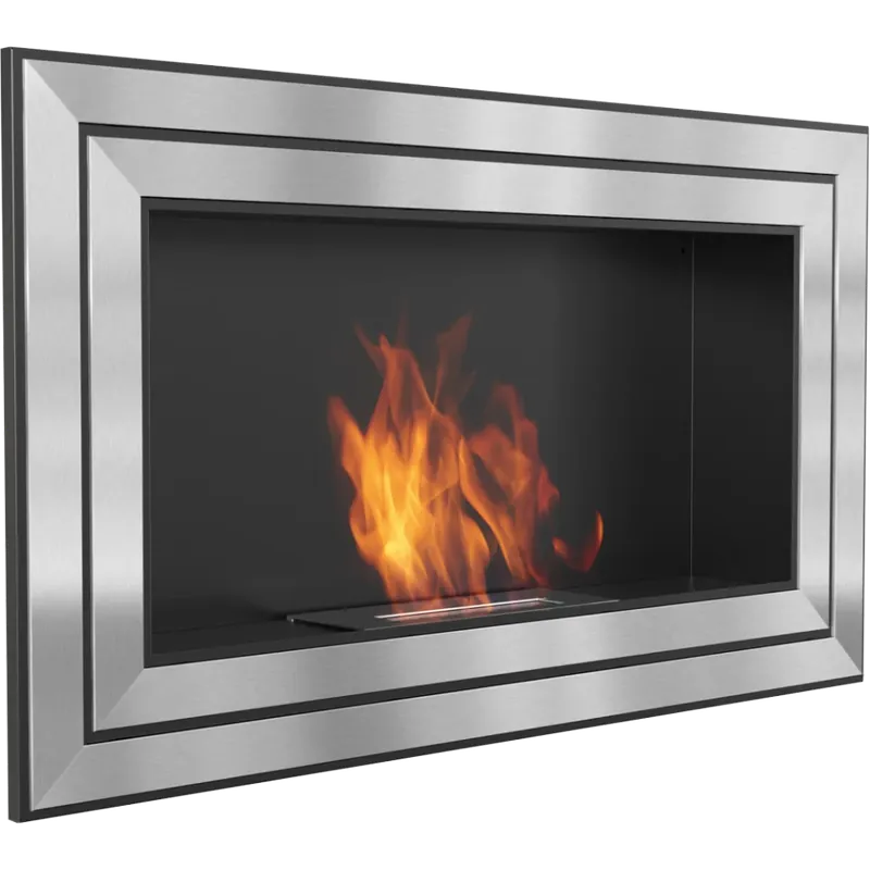 Kratki Biokamin Wandkamin Juliet 1100 silber JULIET/1100/TUV Mega-Angebot
