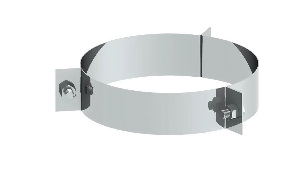 3-Punkt-Abspannschelle für Edelstahlschornstein Ø 180 mm Markenware