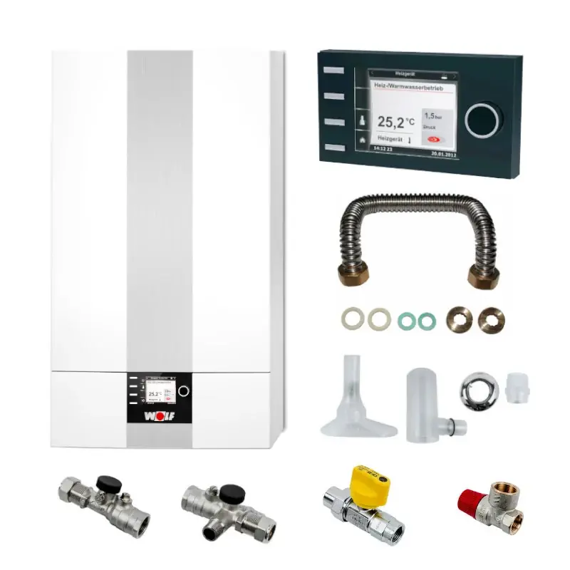 WOLF Gasbrennwert-Heiztherme CGB-2-24 mit Regelung 24 kW Meistverkauft
