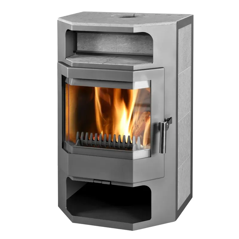 Kracherpreis Thorma Kaminofen FRANKFURT grau 9 kW