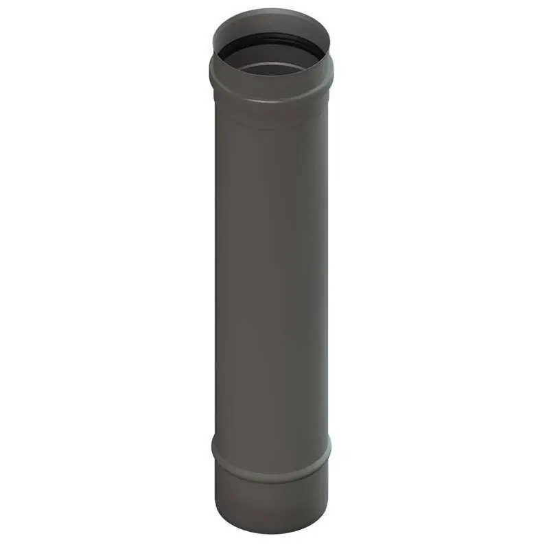 Pelletrohr Längenelement 1000mm DN 80mm grau Letzte Chance