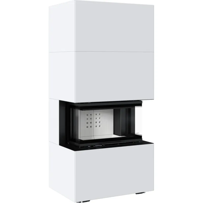 Begrenztes Angebot Kratki Kaminofen NBC 7 - 3-seitig Bausatz weiß 7 kW