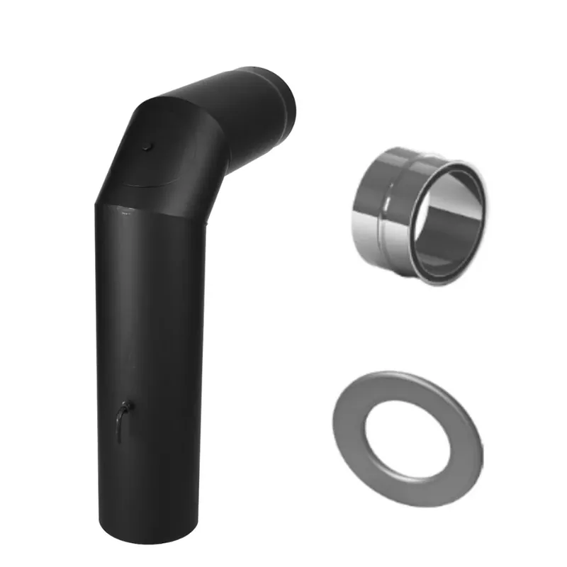 Jeremias Ofenrohr Winkelrohr SET 90° schwarz Ø180mm Nur Heute
