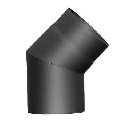 Rauchrohrbogen/Ofenrohr/Winkel 60° FERRO Ø200mm ohne Reinigungsöffnung Echt